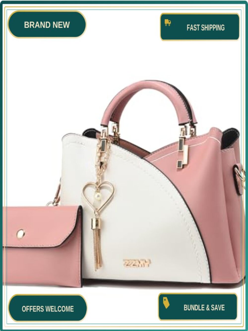 Small PU Leather Satchel Crossbody Bag Lightweight Shoulder Purse